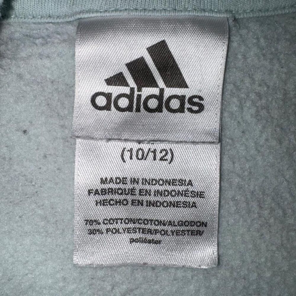 Adidas Women's Grey and White Sweatshirt - Picture 2 of 3